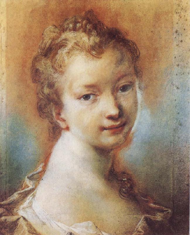 Rosalba carriera Portrait of a Young Girl oil painting image